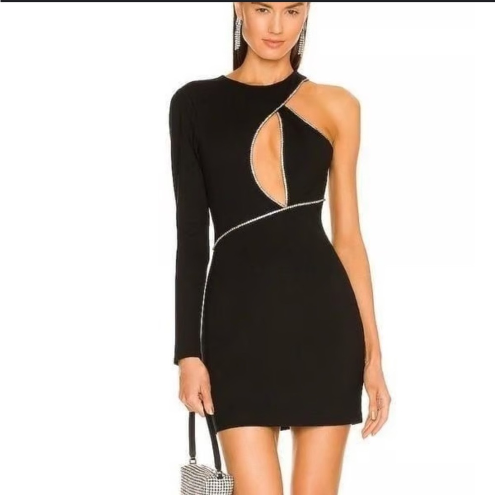 NBD Nevaeh Mini Cut Out Dress in Black